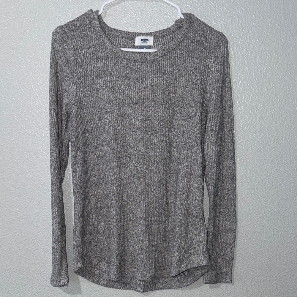 Old Navy Soft Charcoal Long Sleeve Top